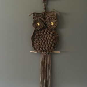 Beautiful owl 🦉 hand made Macrame Wall decoration ✨